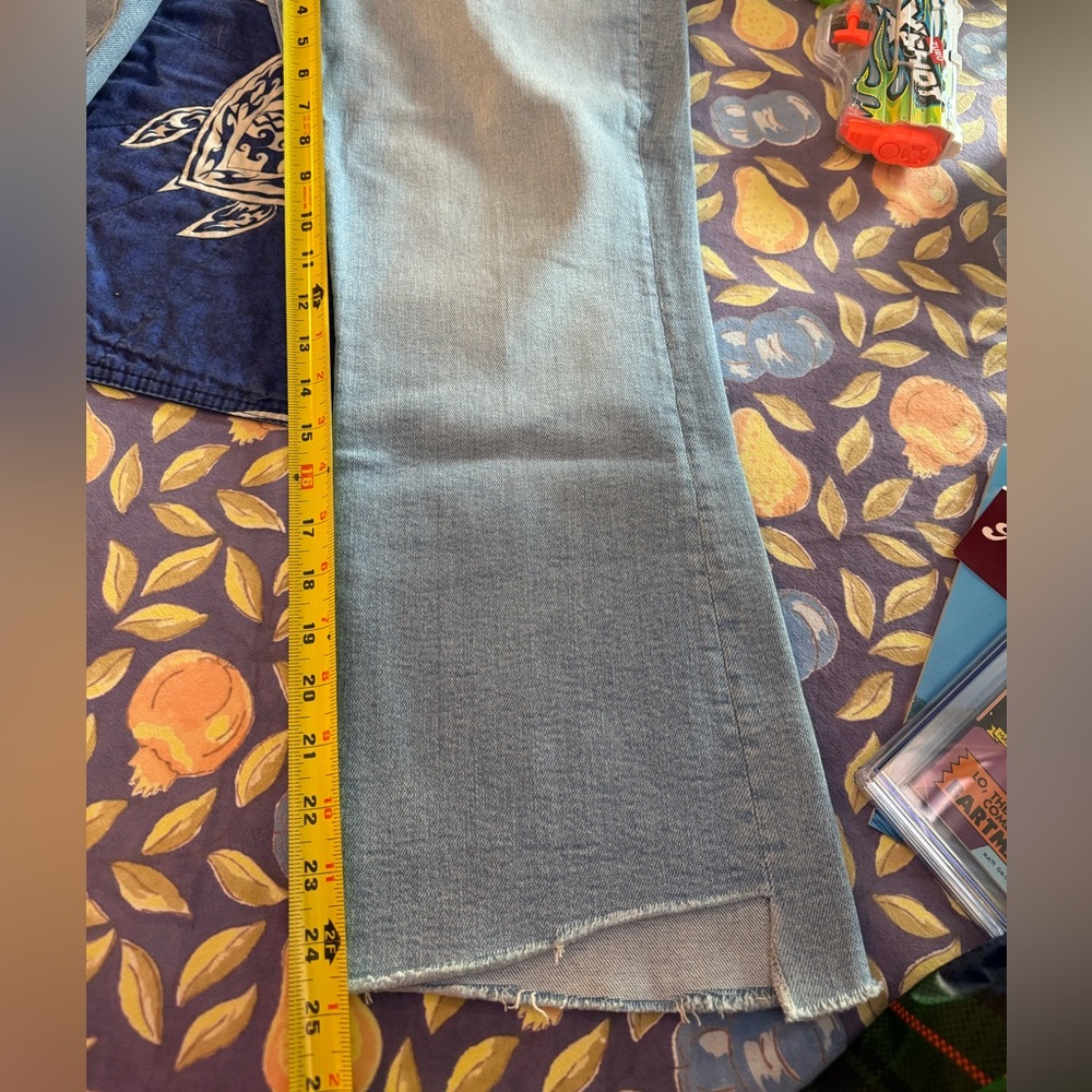 Mother Insider Step Fray Limited Edition Wash Jeans Size 33 - Picture 11 of 11